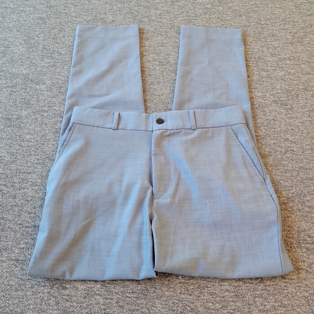 State & Liberty Pants Men's 29x29 Blue Chambray Athletic Fit Stretch Performance